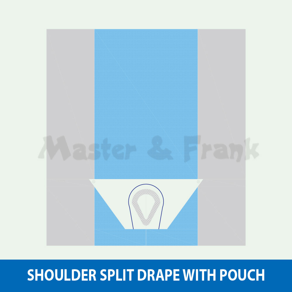 Shoulder Split Drape With Pouch