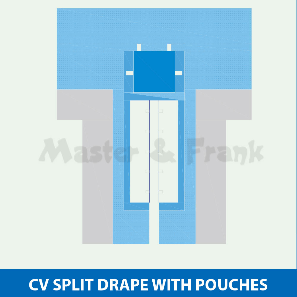 CV Split Drape With Pouches