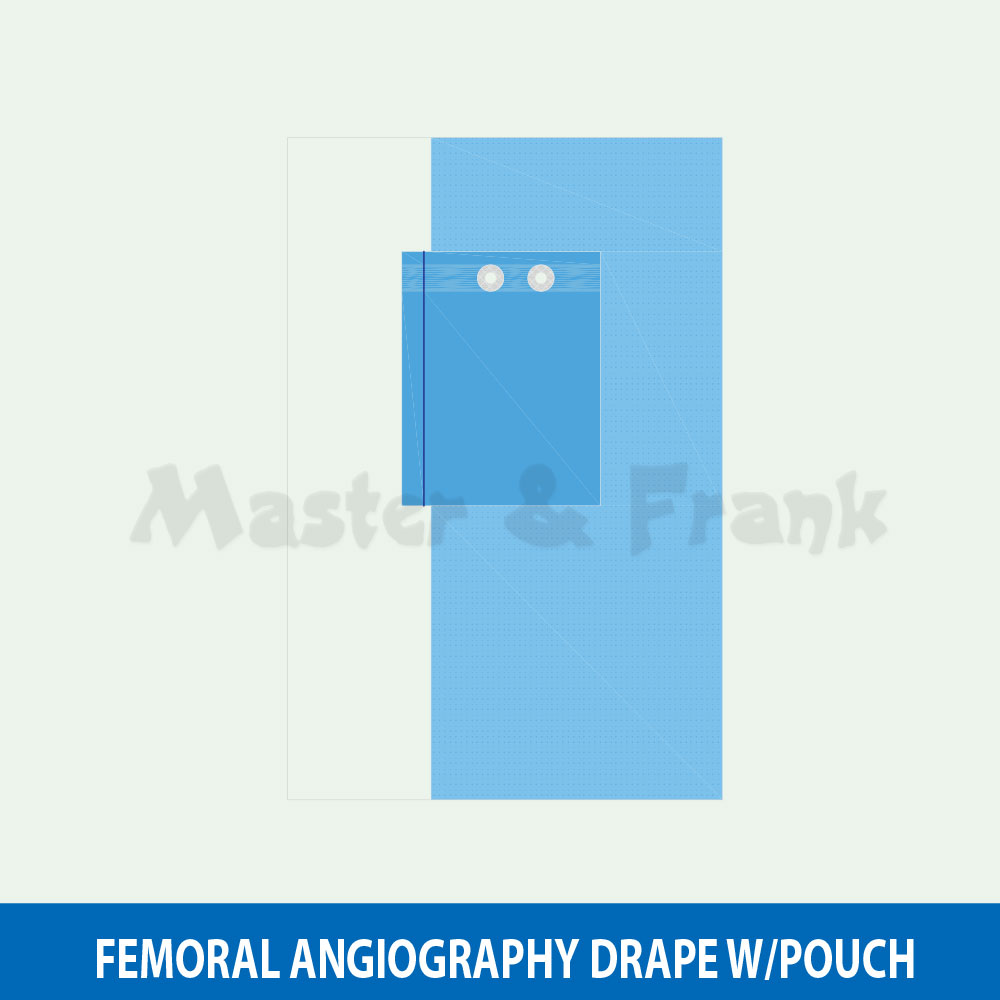 Femoral Angiography Drape W/Pouch
