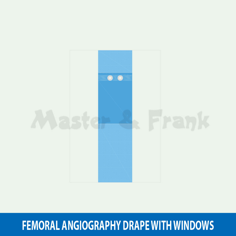 Femoral Angiography Drape With Windows